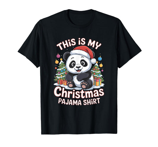 Panda This is My Christmas Pajama T-Shirt