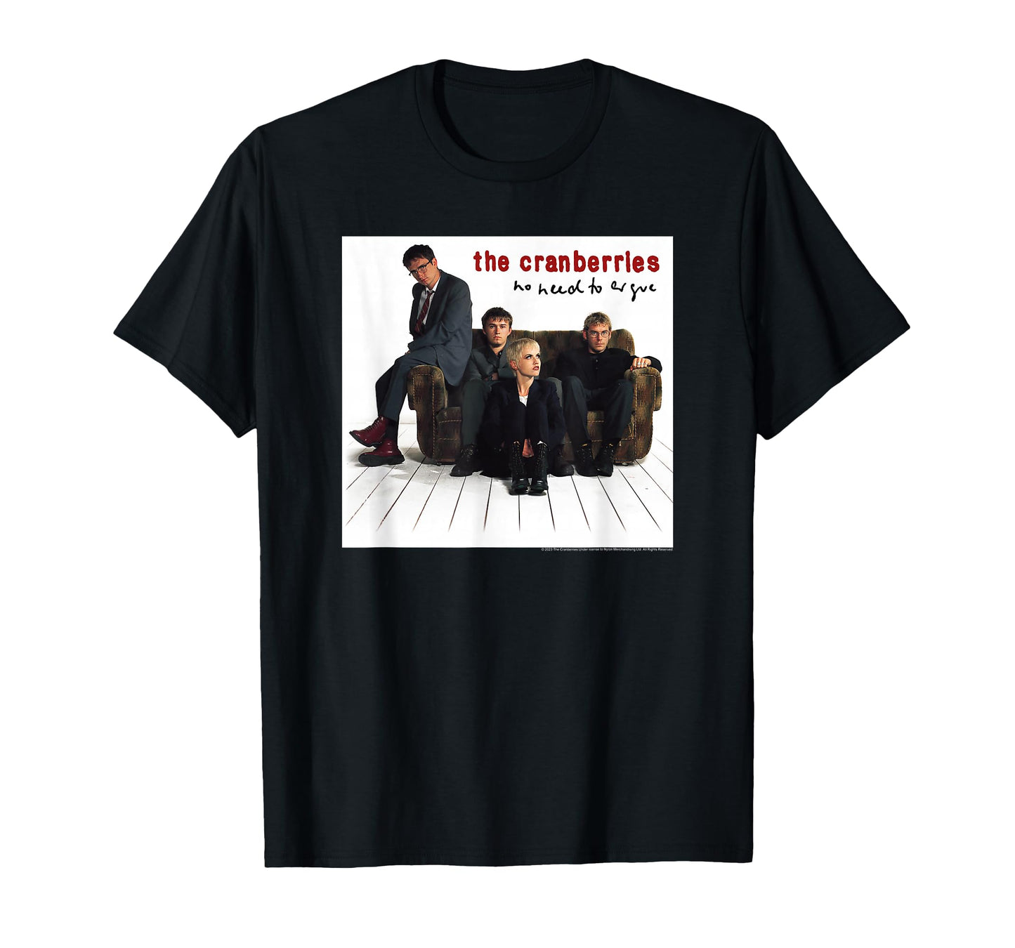 The Cranberries No Need to Argue Album Cover Vintage Band T-Shirt