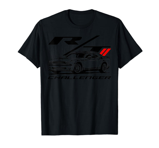 Retro Car Challenger Basic Classic Automotive Performance T-Shirt