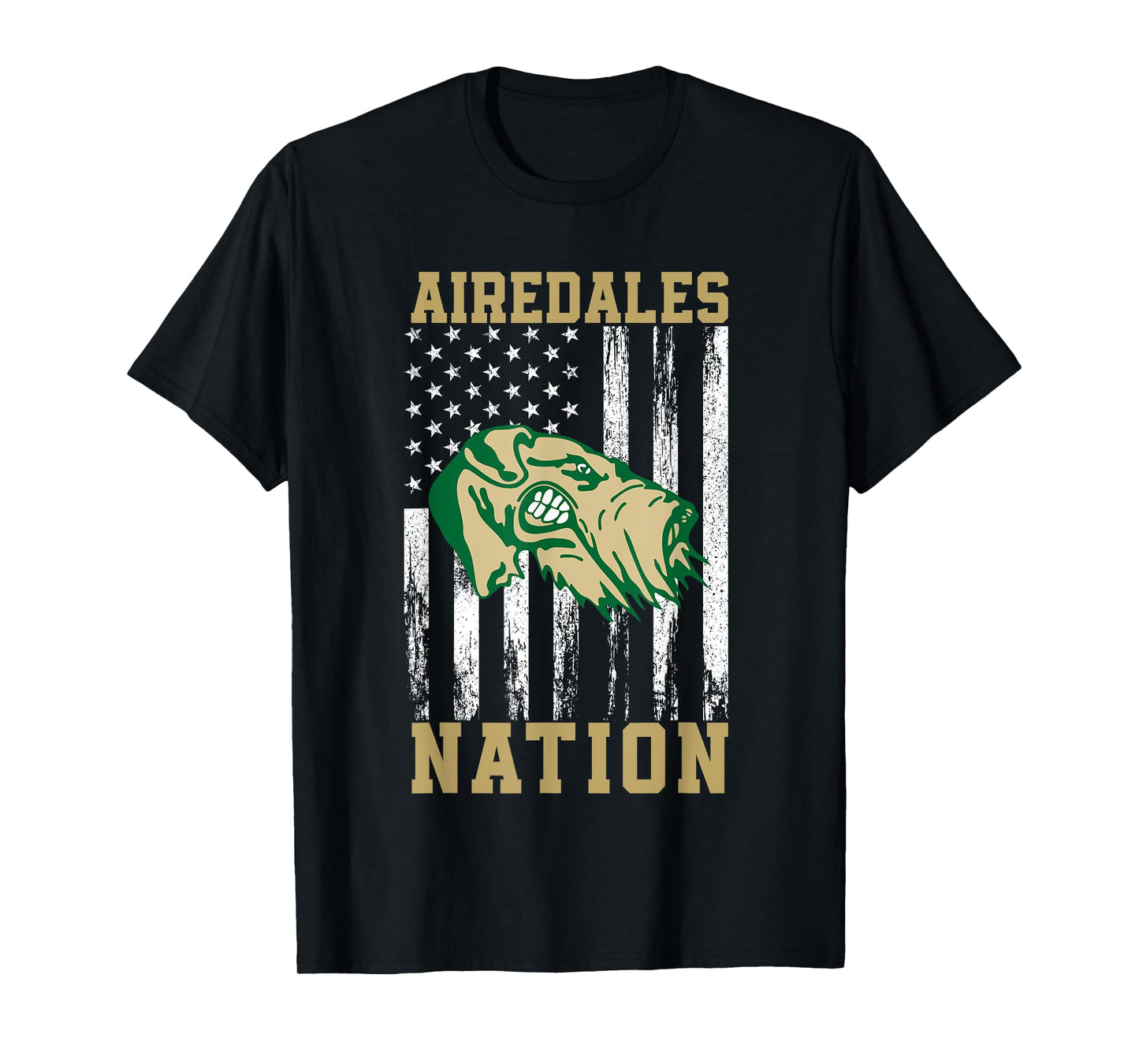 Alma Airedales Logo Nation HS T-Shirt