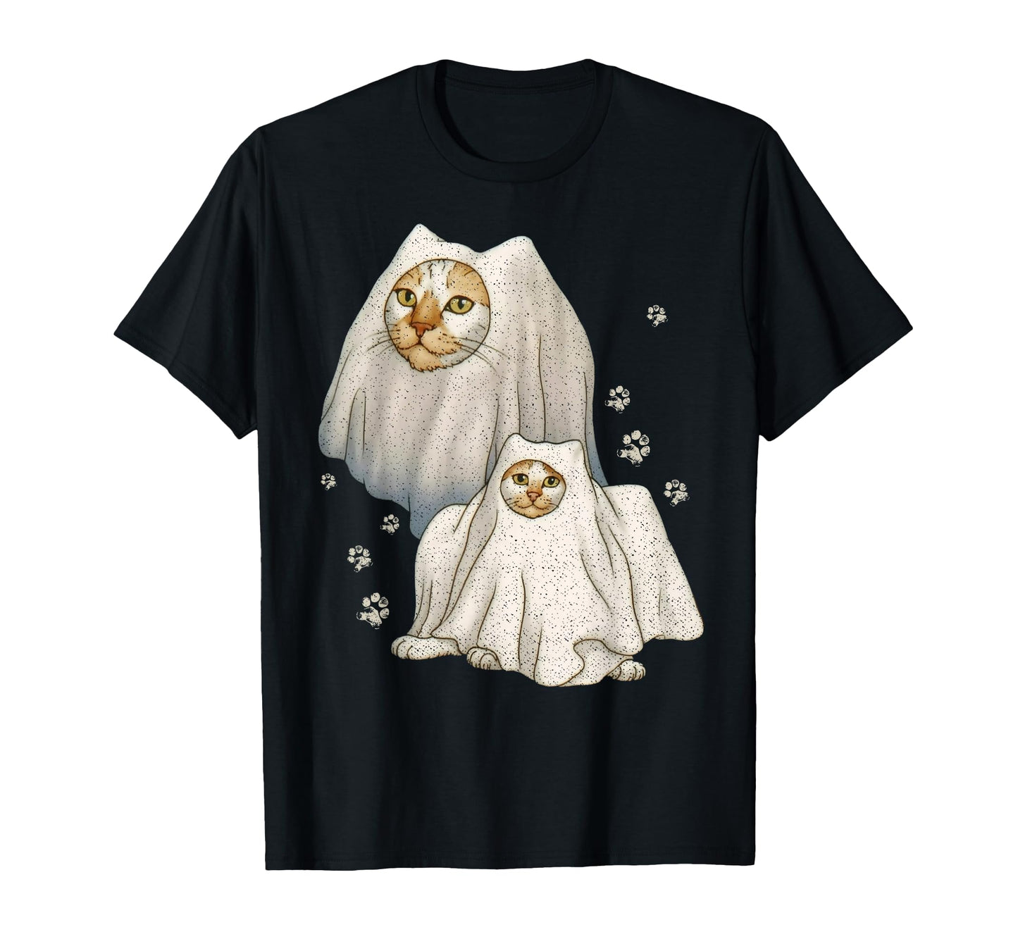 Cute Funny Wizard Cat Ghost Weird Kitten Cat Meme Halloween T-Shirt