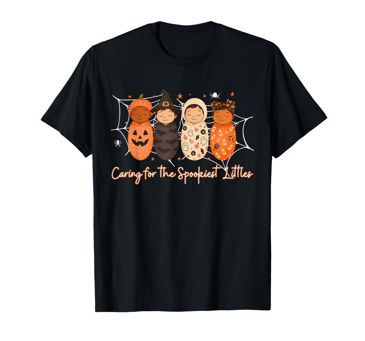 Spooky Halloween NICU Nurse Caring for The Spookiest Littles T-Shirt