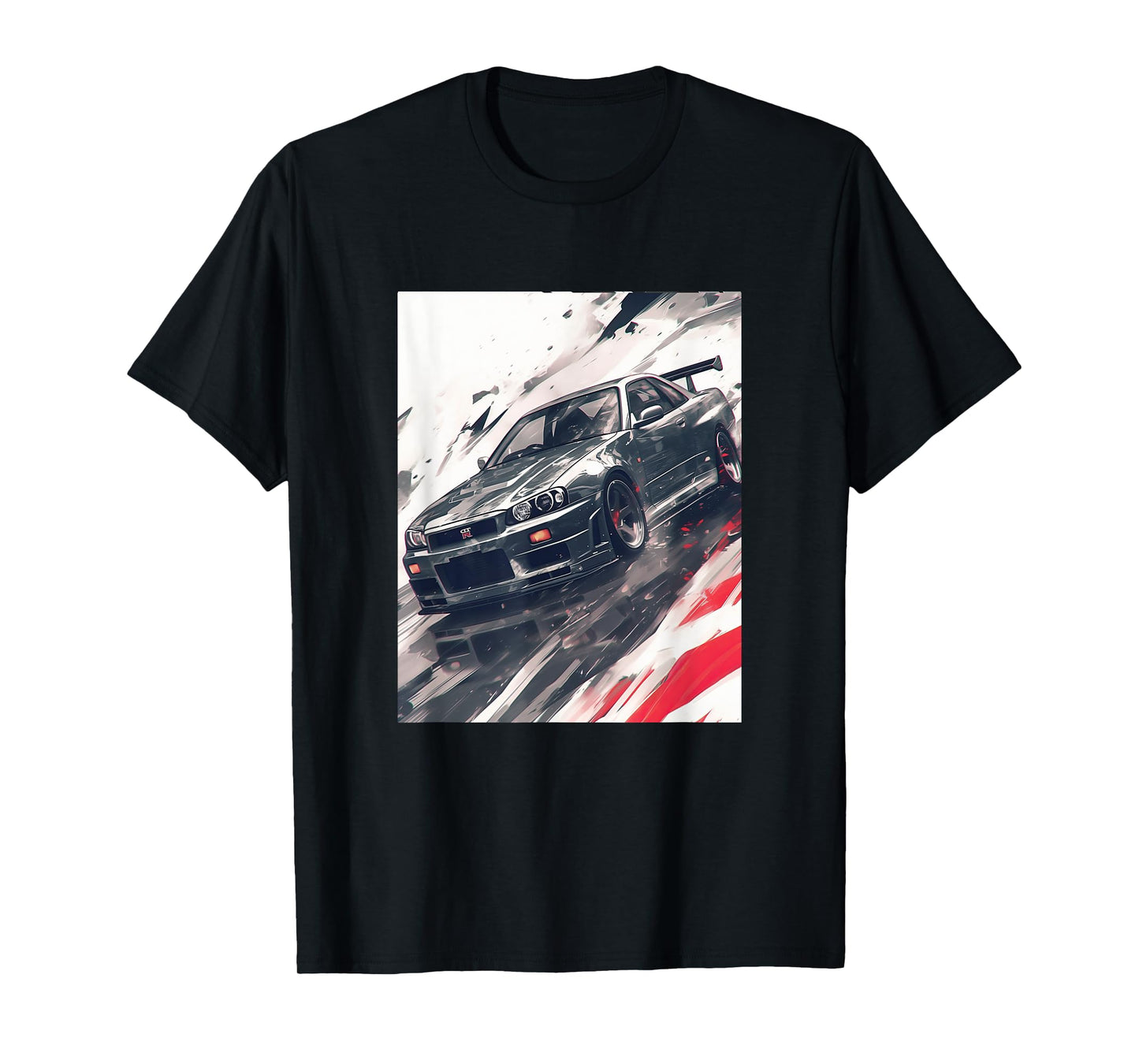 Anime Style Legendary Skyline JDM Gt r 34 Design T-Shirt