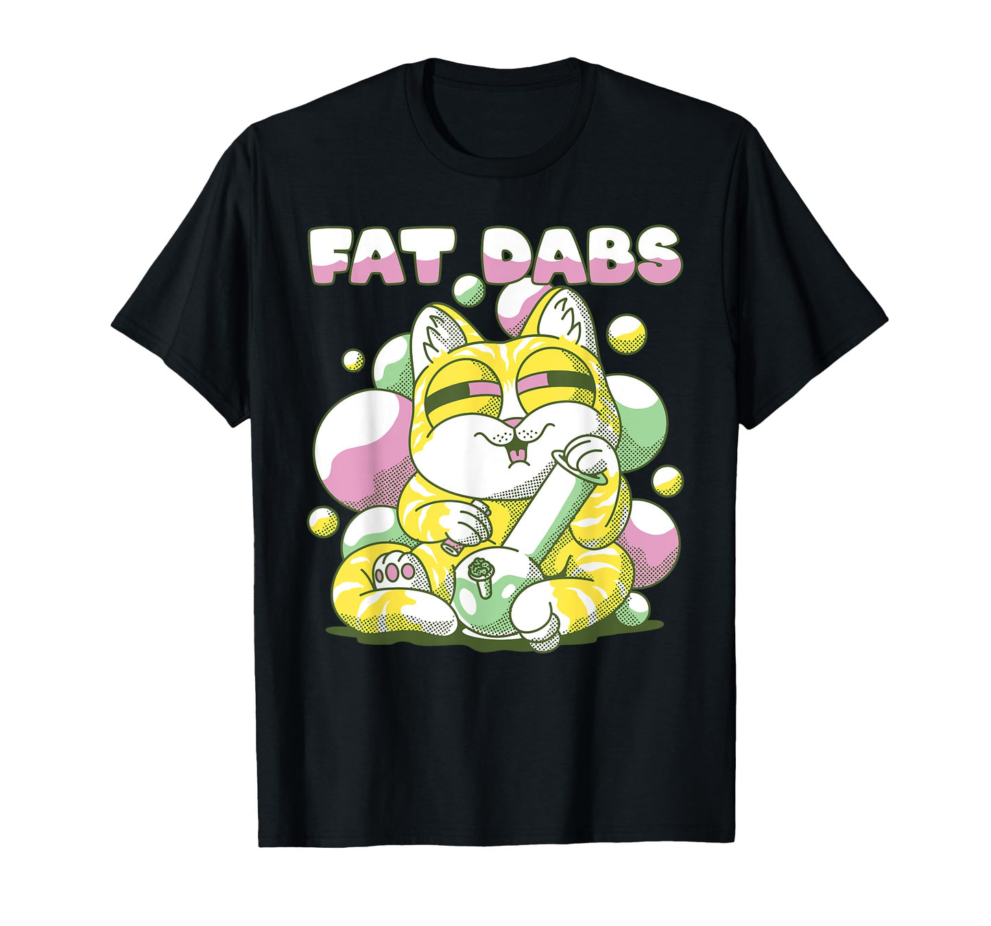Fat Dabs Cannabis Cat Bong Fat Weight Fitness T-Shirt