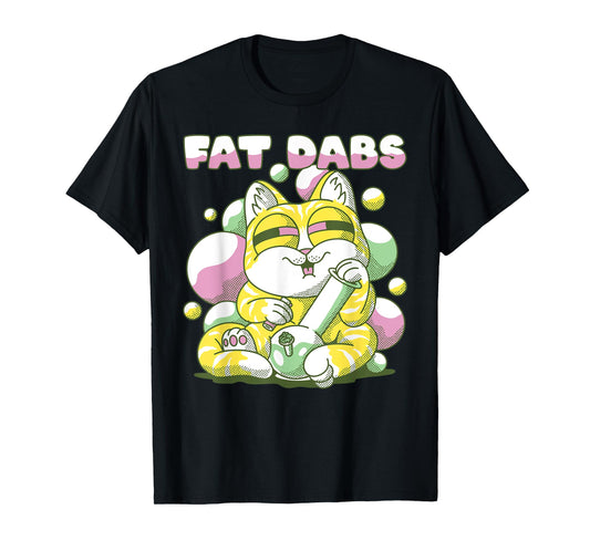 Fat Dabs Cannabis Cat Bong Fat Weight Fitness T-Shirt