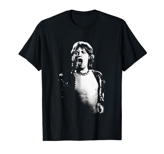 Mick Jagger 1971 Rolling Stones Live By Everard Smith T-Shirt