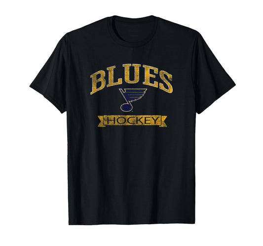 St. Louis Blues Vintage Hockey Royal Officially Licensed T-Shirt