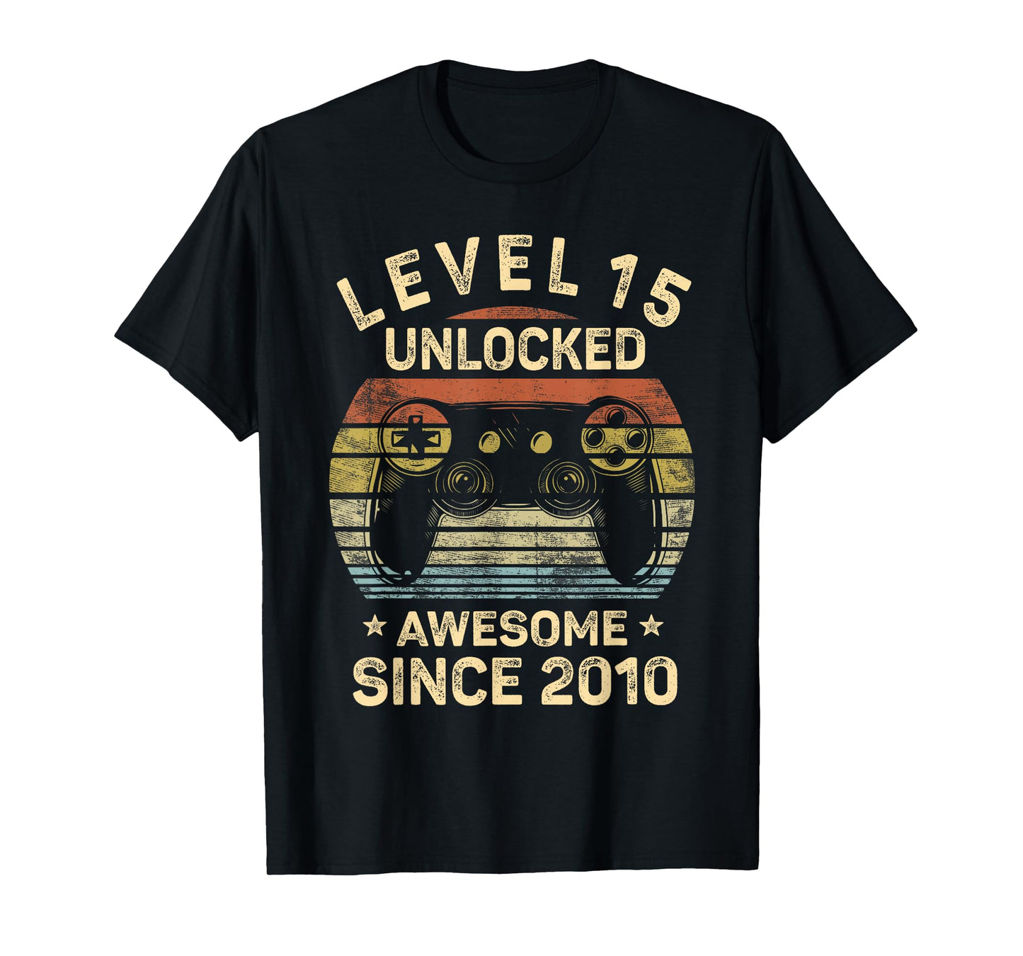 Level 15 Unlocked 15th Birthday 15 Year Old Gifts Gamer Bday T-Shirt