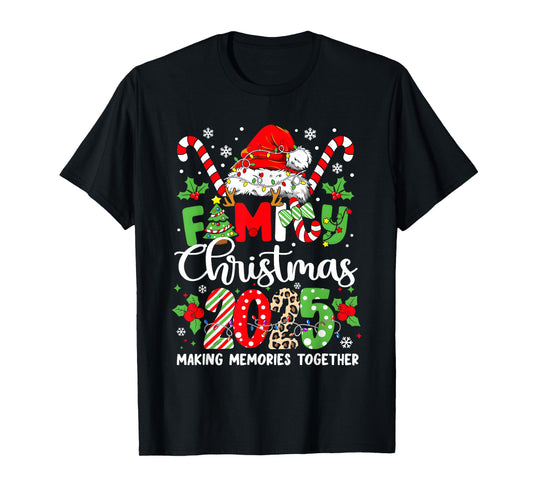 Family Christmas 2025 Matching Outfit Xmas Squad Santa T-Shirt
