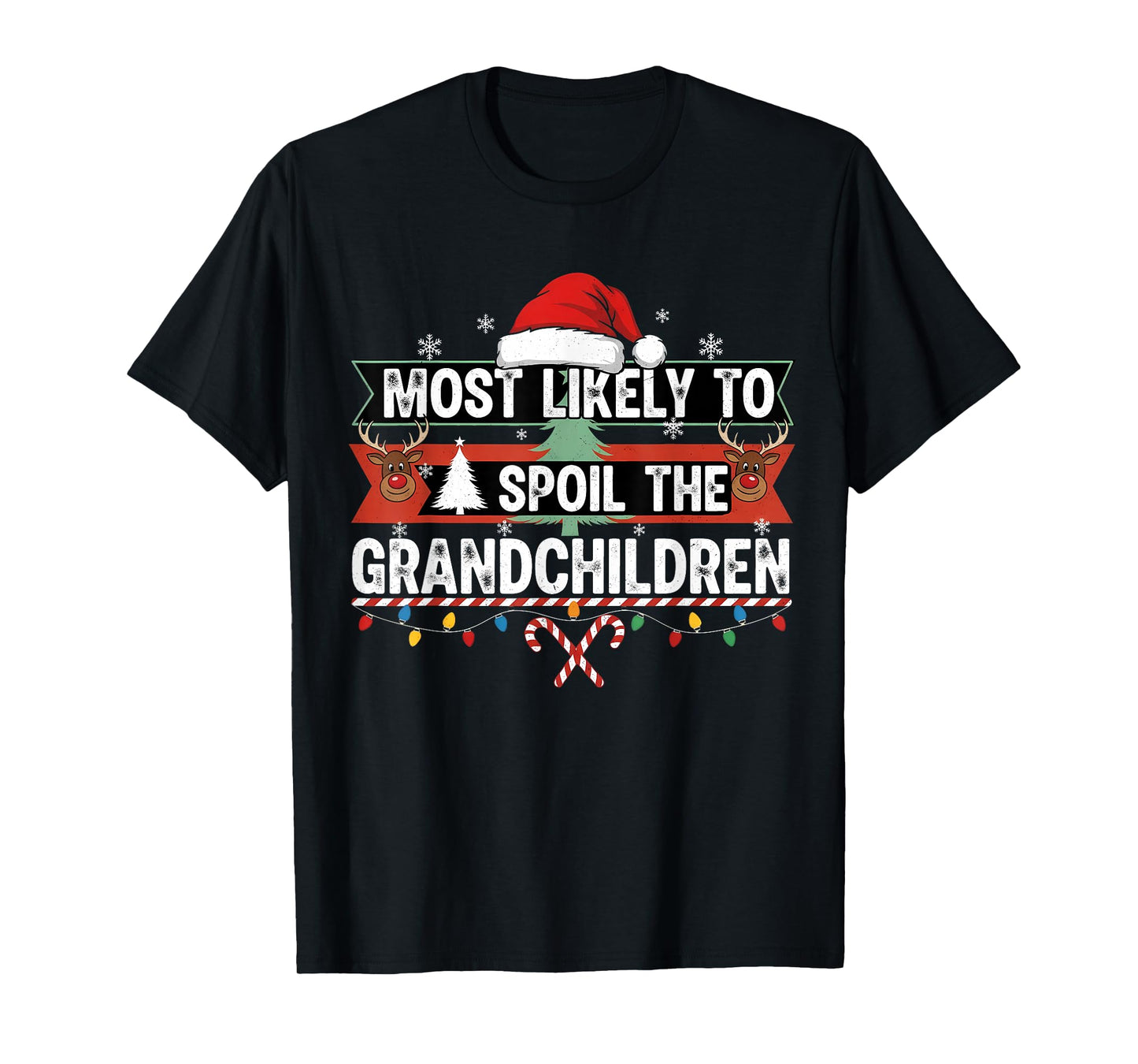 Christmas Party Most Likely to Spoil The Grandchild Fun T-Shirt
