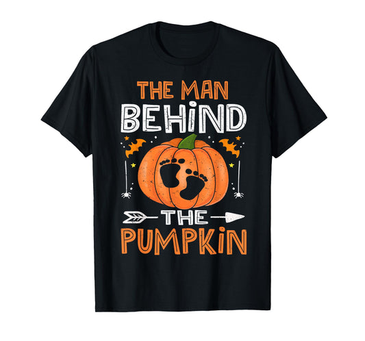 Daddy Halloween Pregnancy Shirt, The Man Behind The Pumpkin T-Shirt