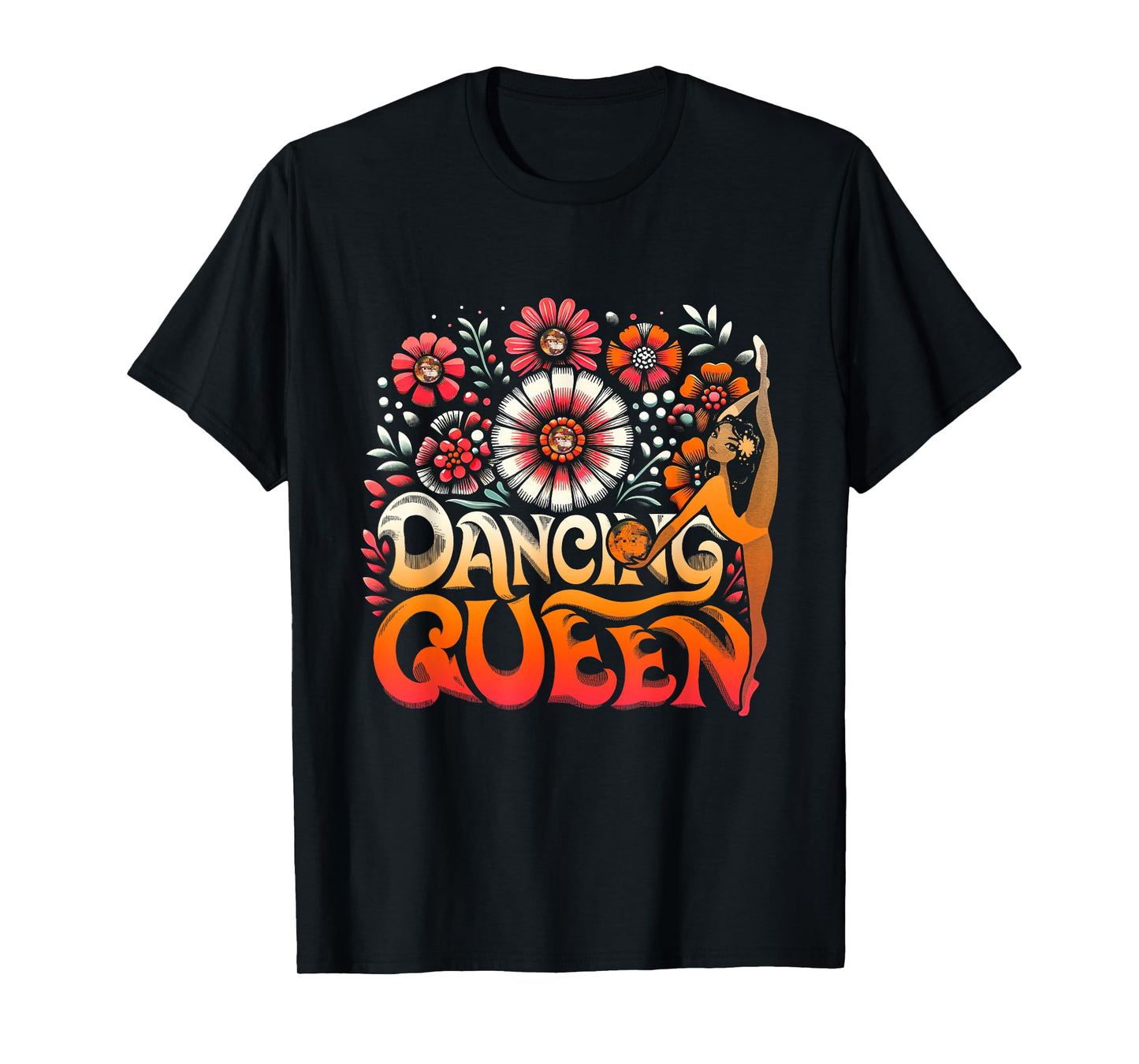 Dancing a Queen Dancing Vintage 70s 80s For Dance Parties T-Shirt