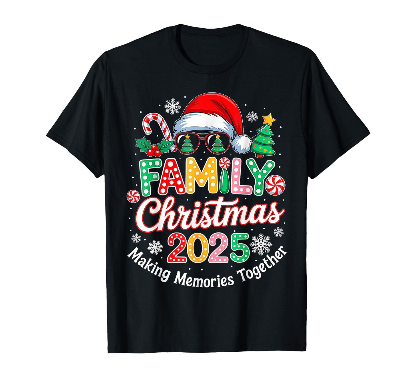 Family Christmas 2025 Matching Outfit Xmas Squad Santa T-Shirt