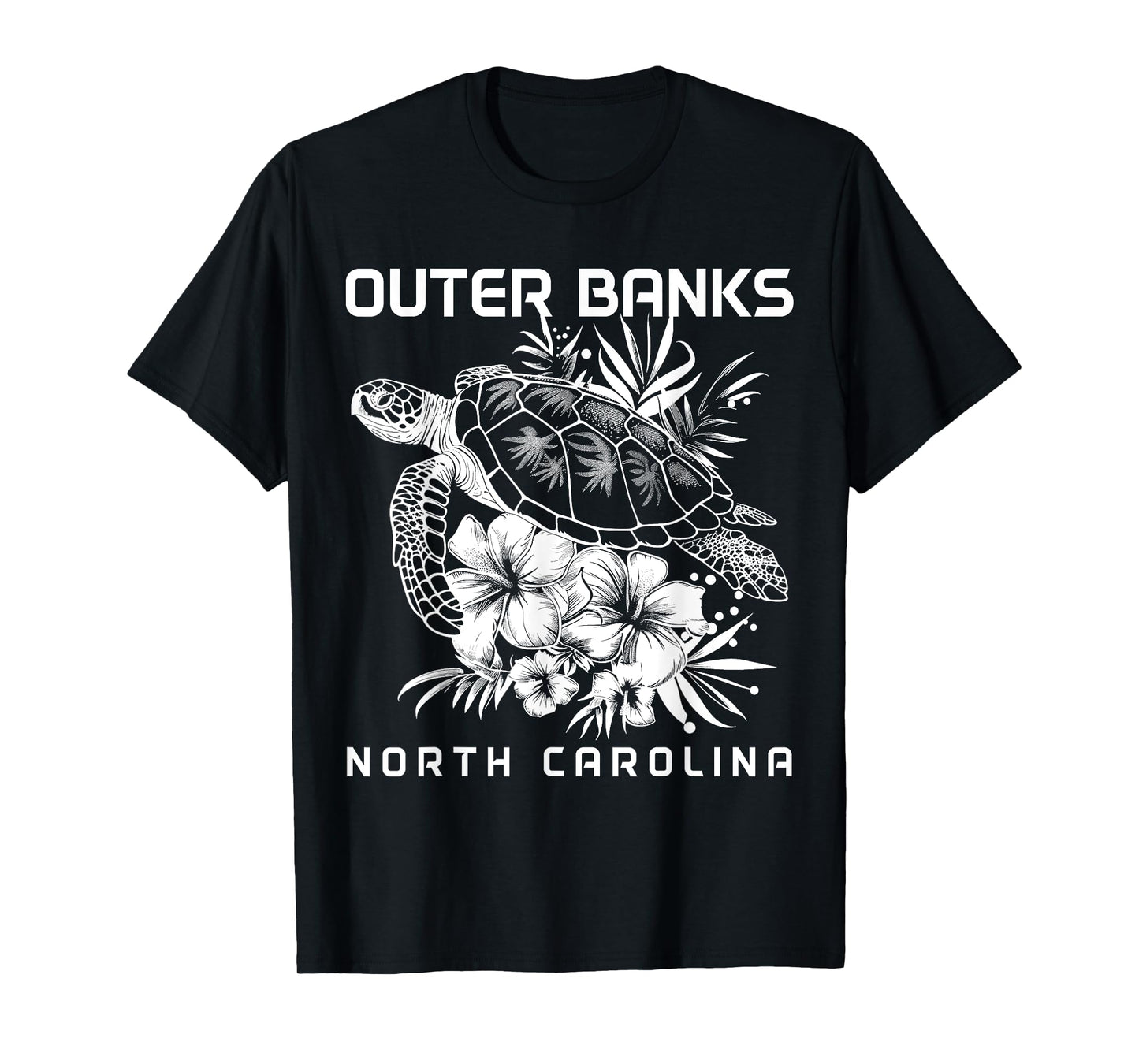 Outer Banks North Carolina Sea Turtle Surf Surfer T-Shirt