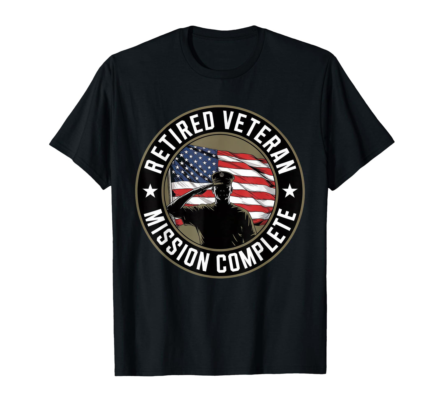 Patriotic Retired Veteran Day Proud US Army Vintage American T-Shirt
