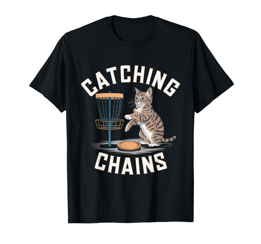 Funny Disc Golf Cat Lover Men Women Disc Golf Player Golfer T-Shirt
