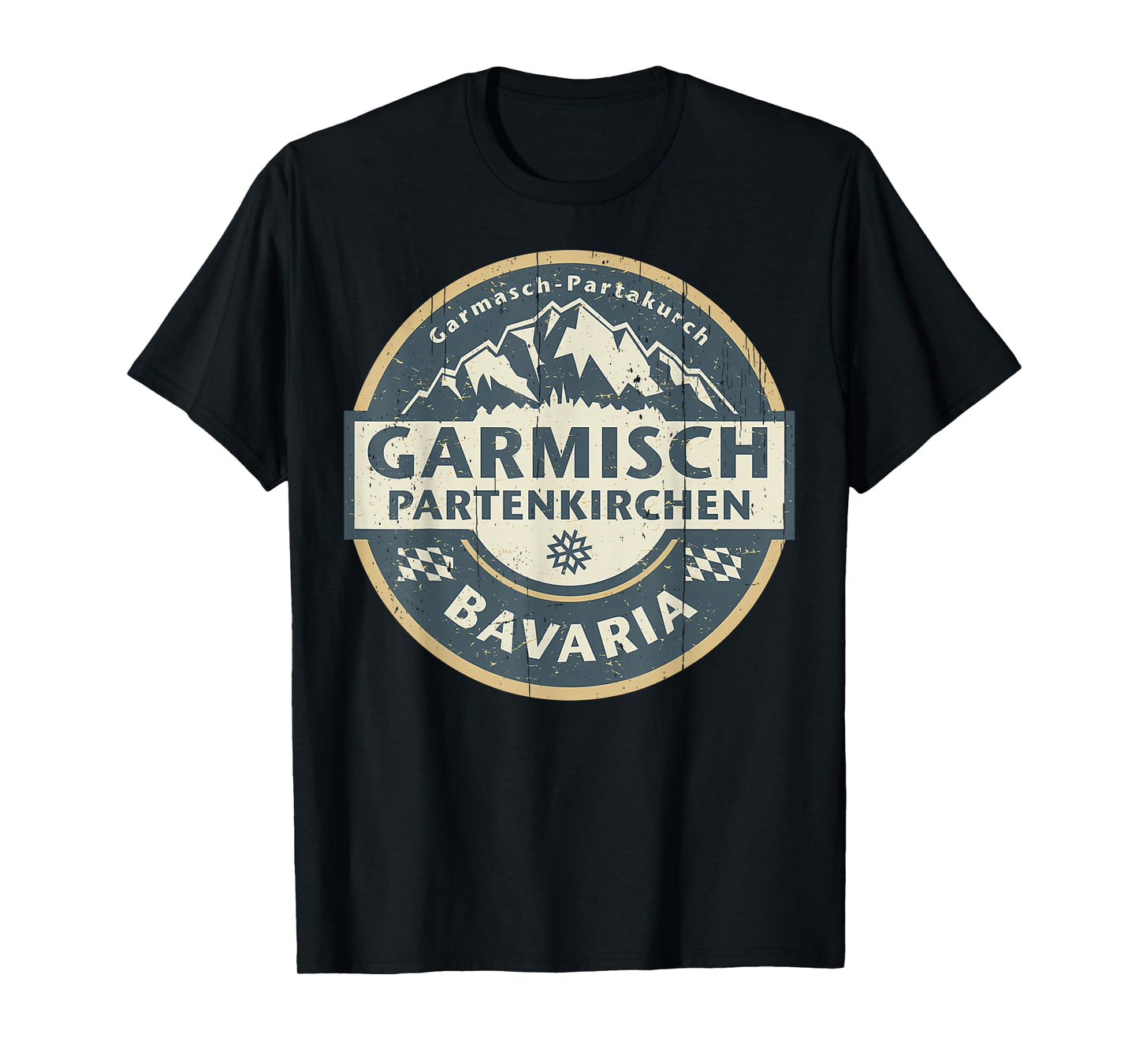 Vintage Garmisch-Partenkirchen, Bavaria, Germany Mountain T-Shirt
