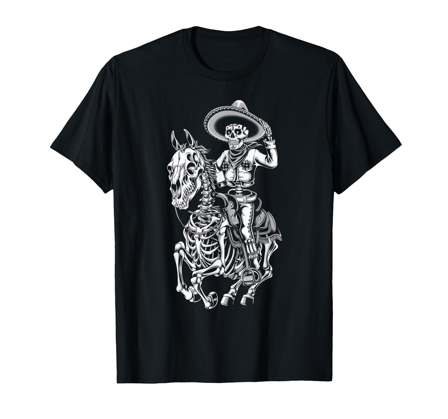 Mexico Vintage Skeleton Tequila Dia De Los Muertos Mexican T-Shirt