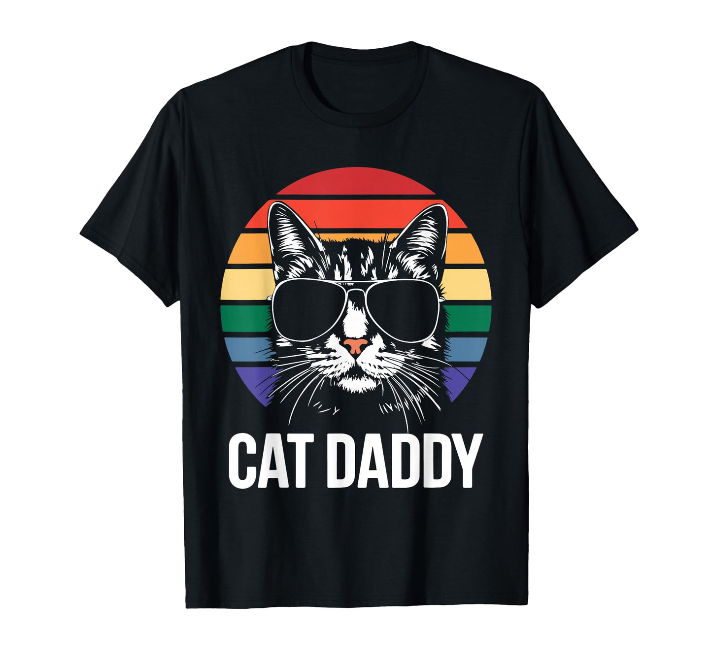 Cat Daddy Shirt Best Cat Dad Ever Men Fathers Day T-Shirt