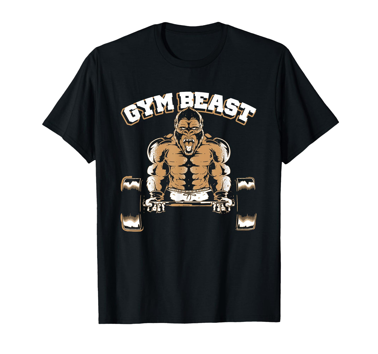 Gym Beast Gorilla Weightlifting Bodybuilding Workout T-Shirt