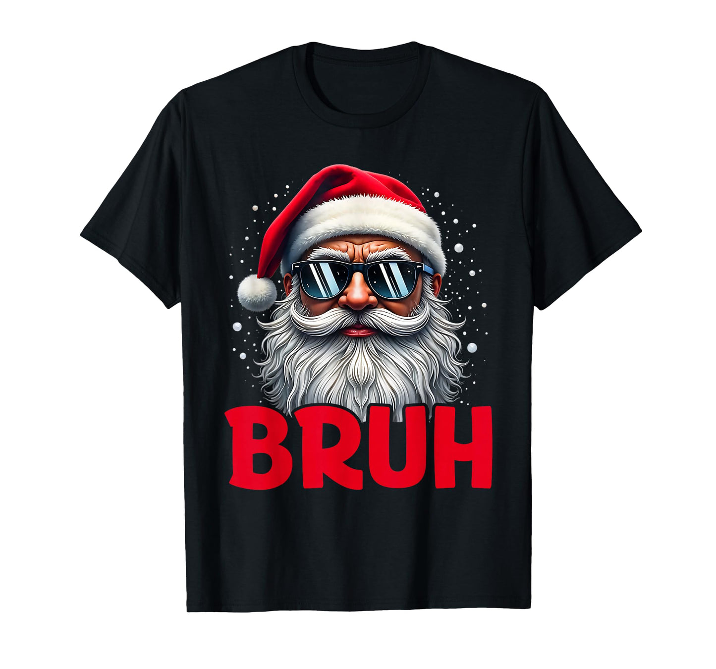 Bruh Meme Funny Saying Bro Greeting Teens Boys Men Christmas T-Shirt