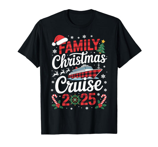 Family Christmas Cruise 2025 Holiday Vacations for Men Women T-Shirt