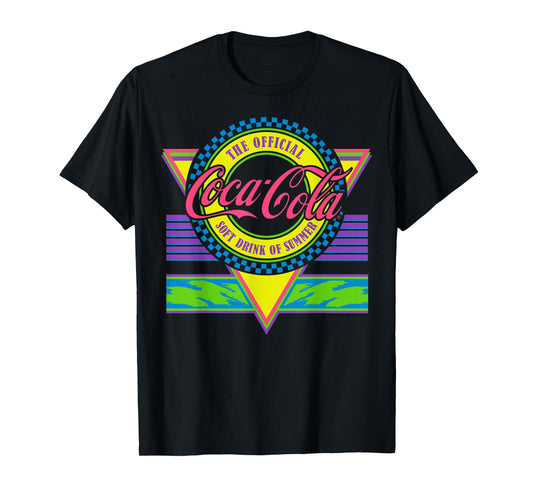 Coca-Cola The Official Soft Drink Of Summer Retro Logo T-Shirt