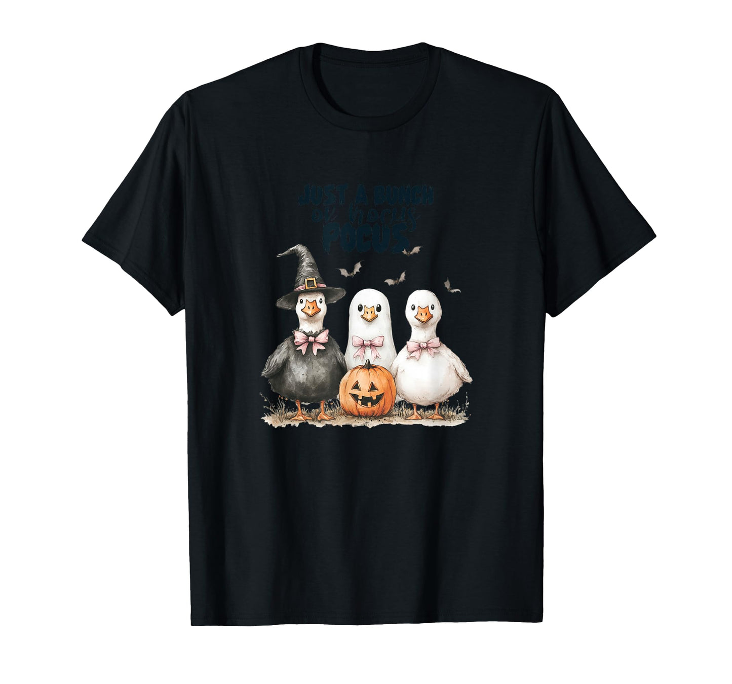Funny Halloween Goose, Witch Ghost Cute Pet Costume T-Shirt