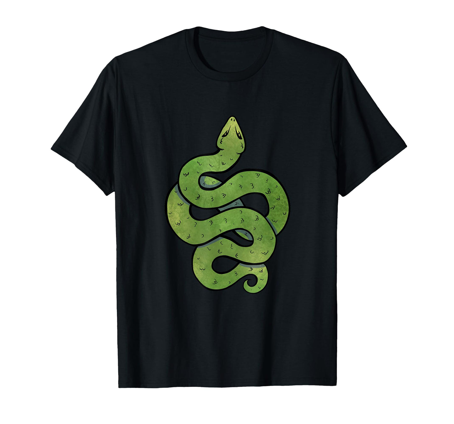 Green Snake Art Snake Symbol T-Shirt