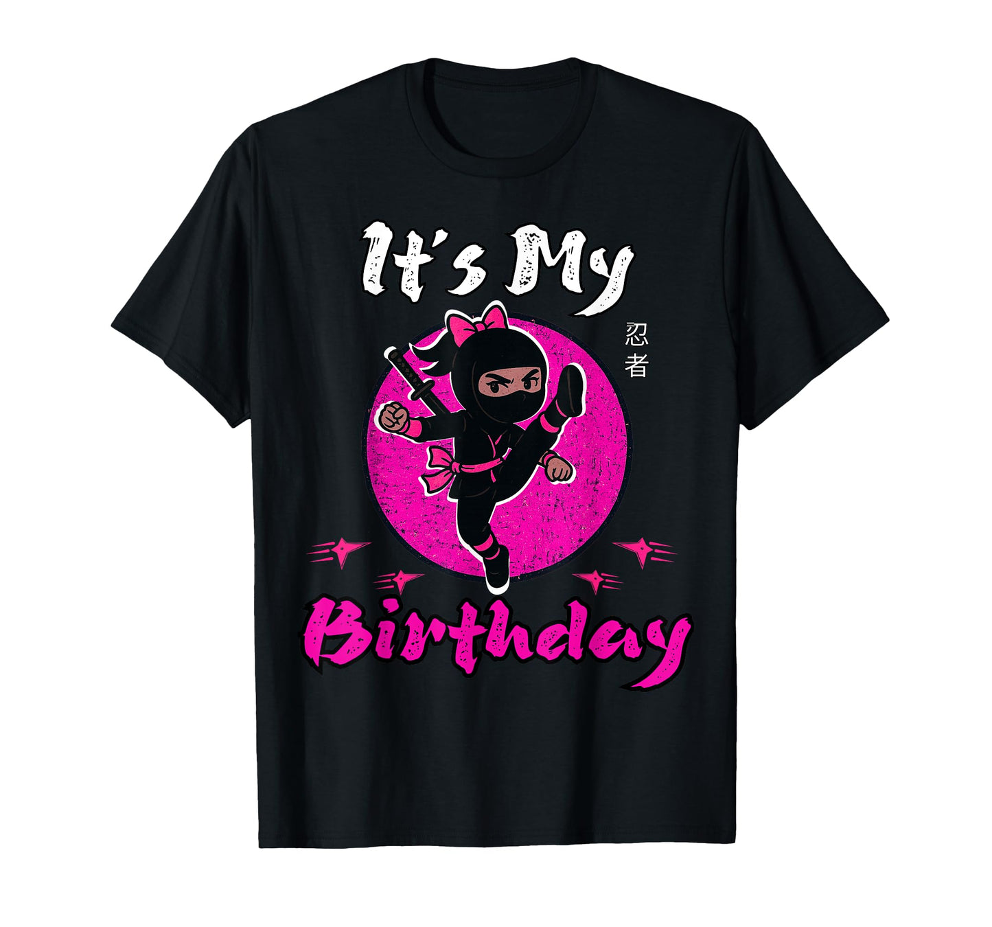 It's My Birthday Ninja for Girl Funny Girl Ninja Birthday T-Shirt