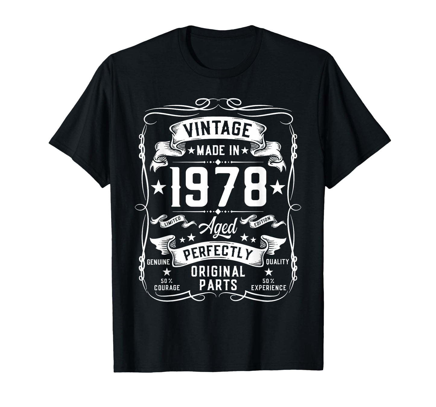 Vintage 1978 47 Years Old Gifts for Men 47yr 47th Birthday T-Shirt
