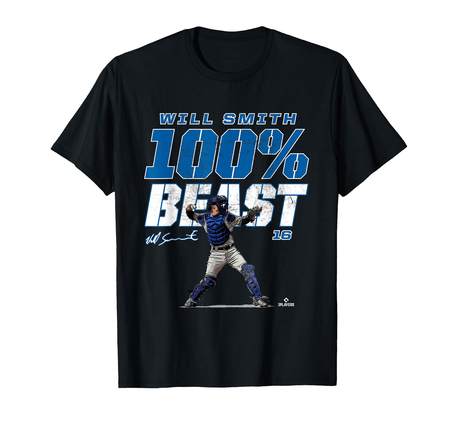 100% Beast Will Smith Los Angeles MLBPA T-Shirt