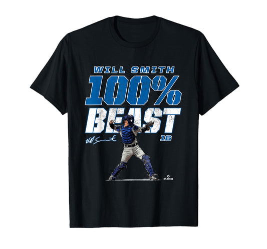 100% Beast Will Smith Los Angeles MLBPA T-Shirt