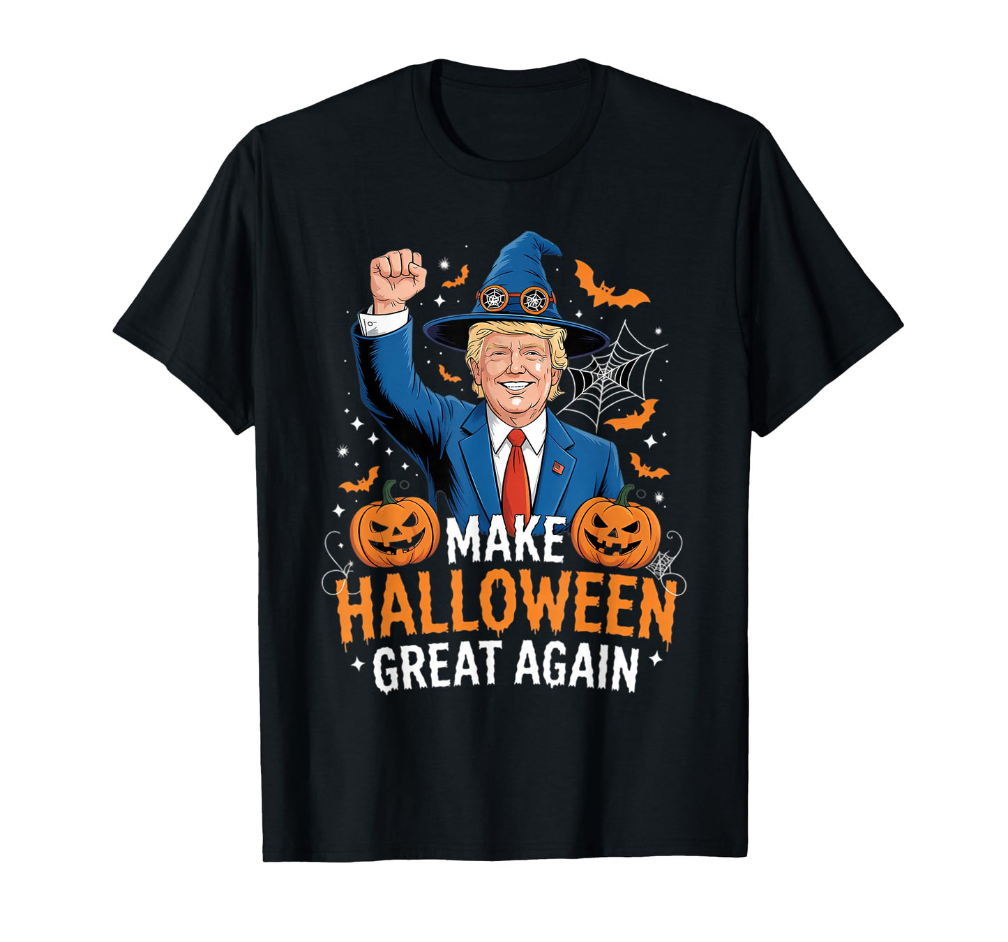 Make Halloween Great Again Funny Trump Spooky Trick Or Treat T-Shirt