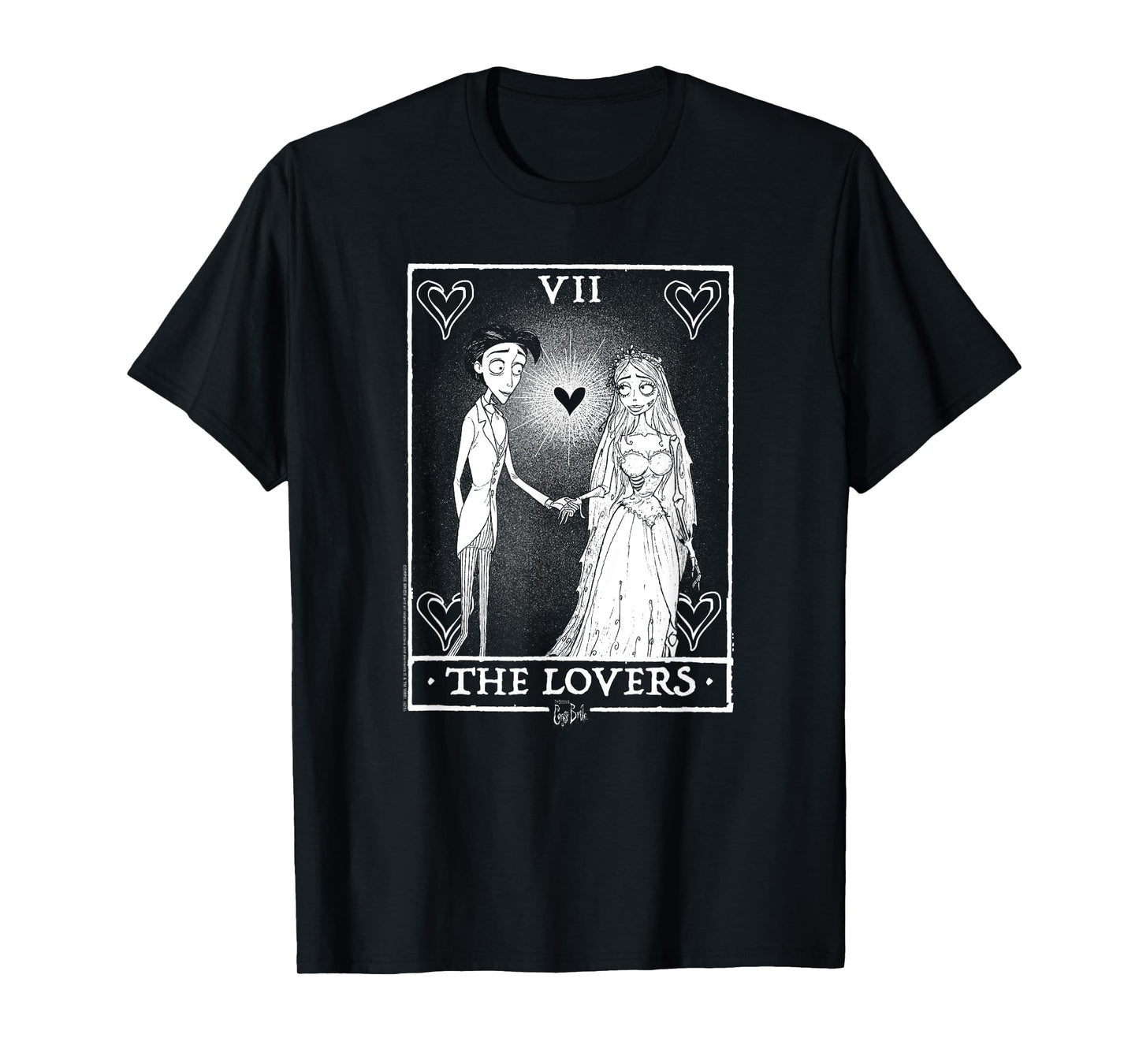Corpse Bride The Lovers Tarot Card Victor and Bride Movie T-Shirt