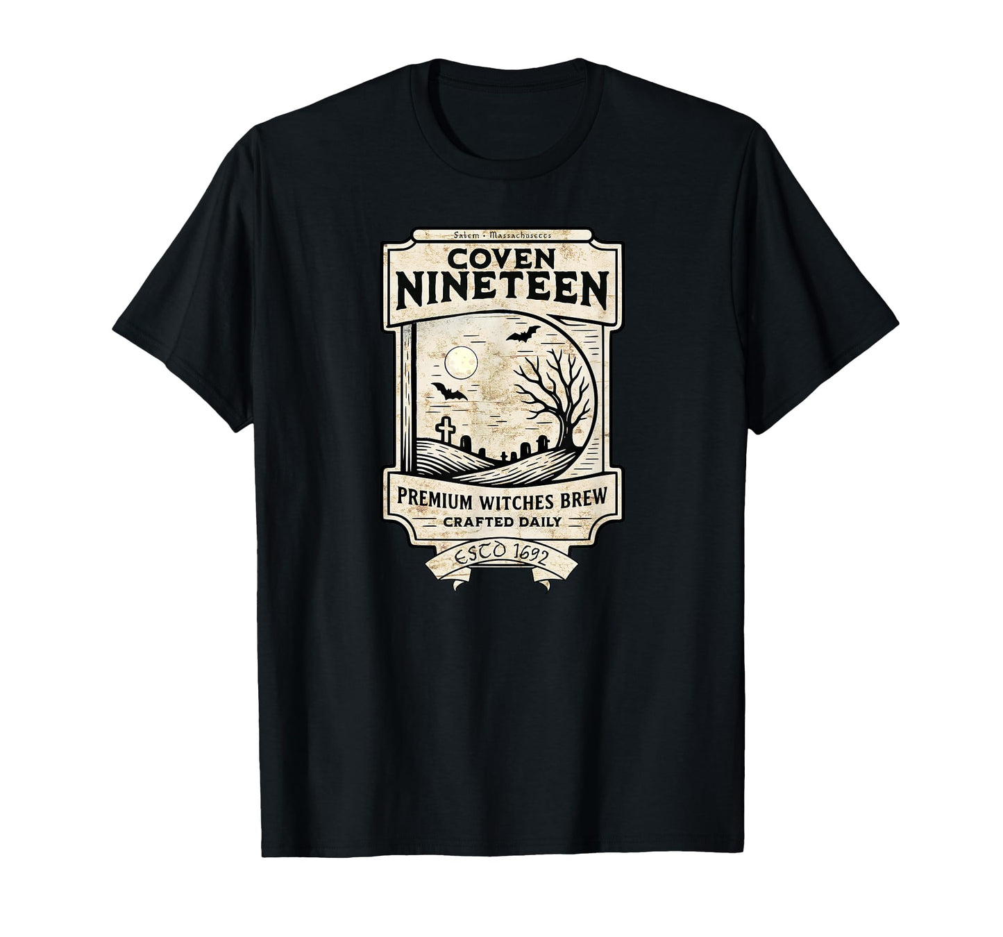 Halloween Witches' Brew Salem 1692 Women Men T-Shirt