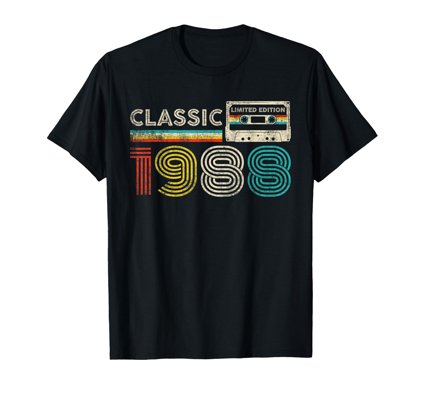 Classic 1988 Vintage 1988 Cassette Tape Men Women Birthday T-Shirt