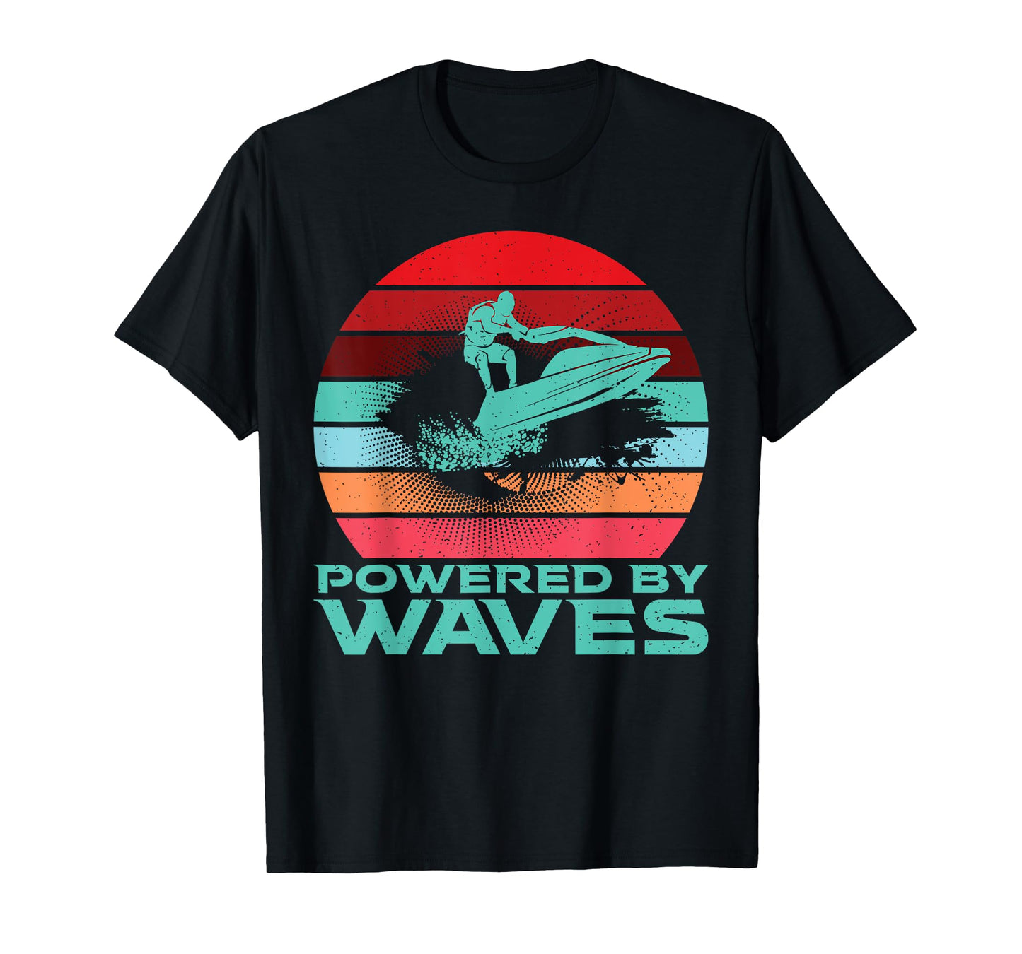 Powered by Waves Jetski T-Shirt