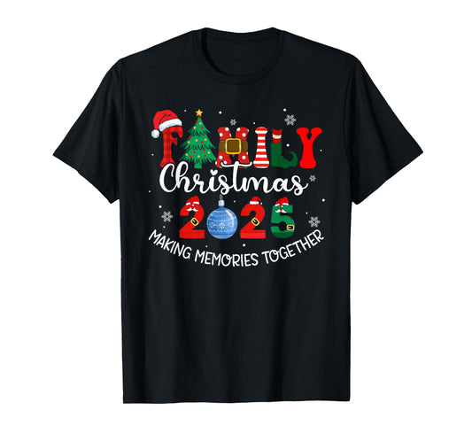 Family Christmas 2025 Matching Outfit Xmas Squad Santa Xmas T-Shirt