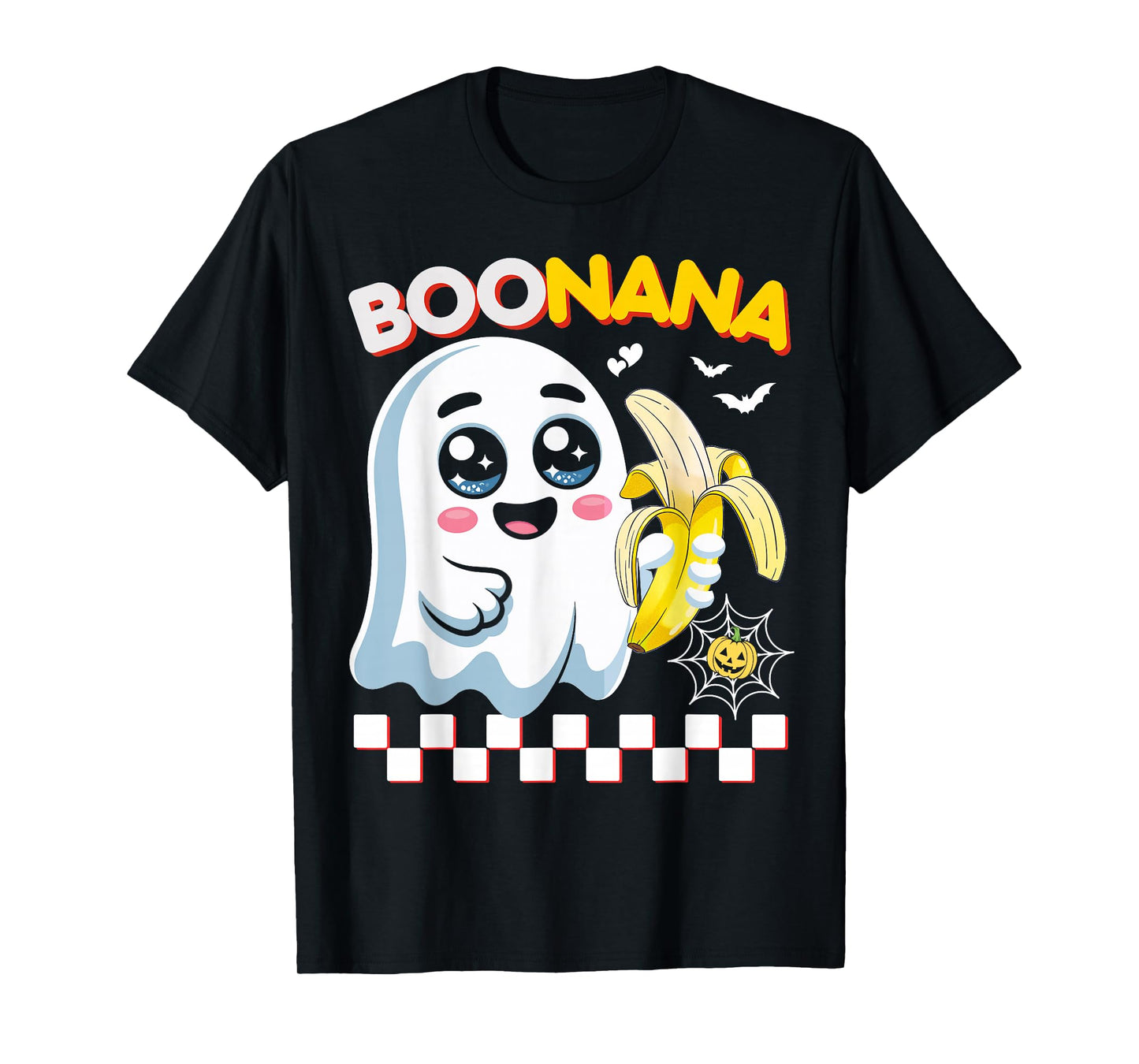 Funny BooNana Halloween Ghost Boo Banana Cute Boy Girl Kids T-Shirt