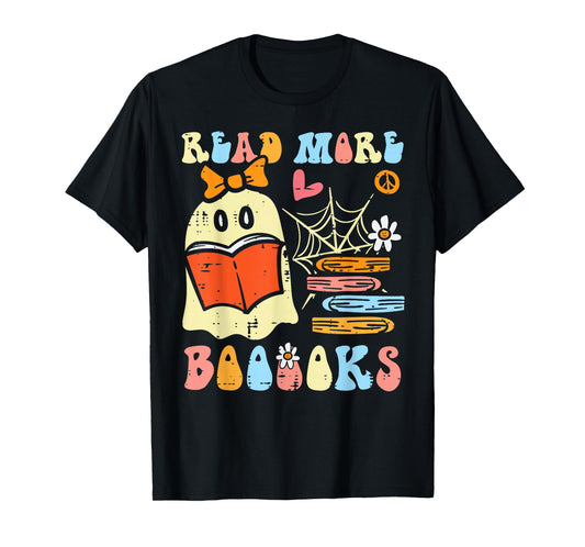 Halloween Teacher Read More Books Librarian Costume Women T-Shirt