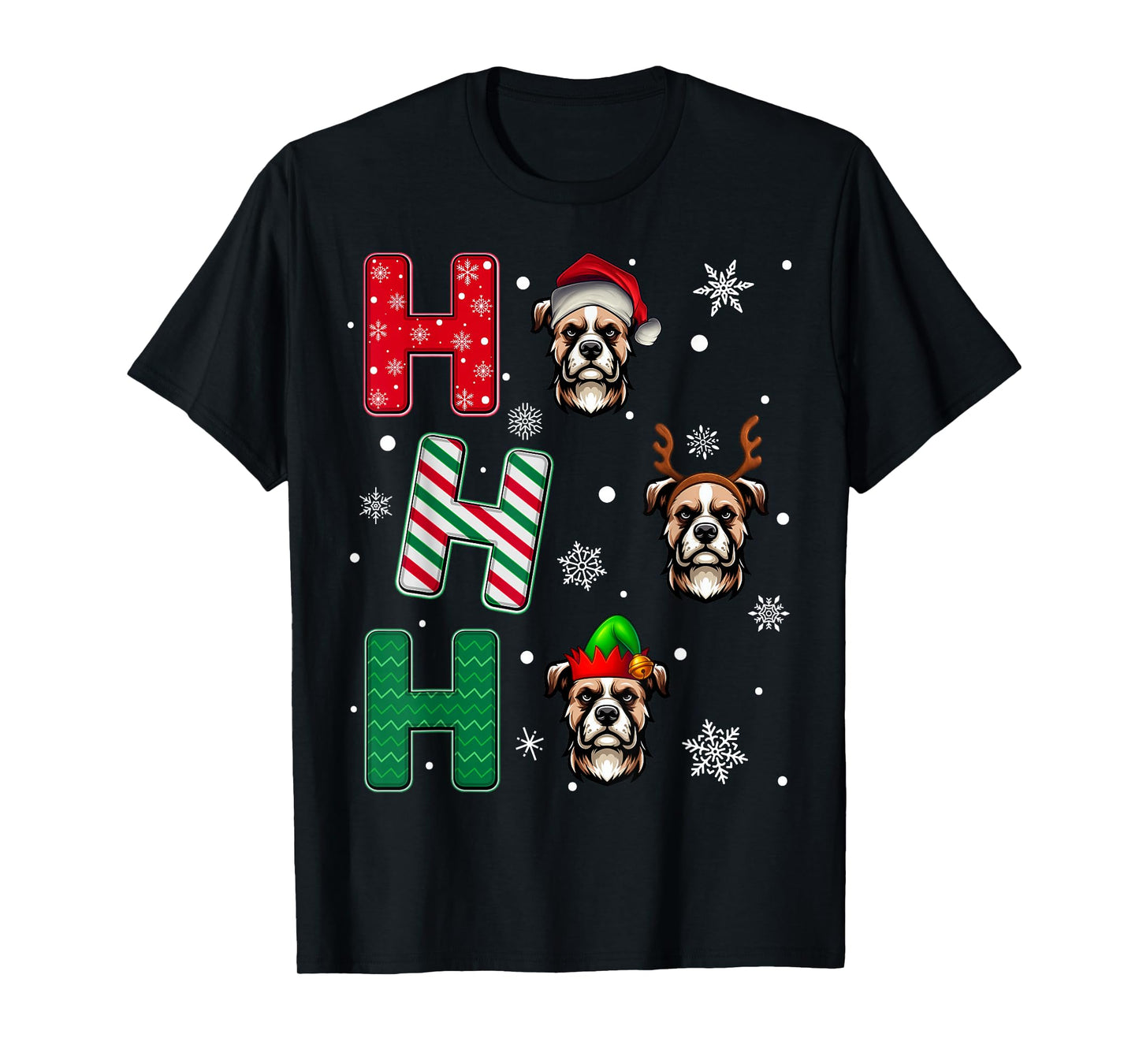 Ho Ho Ho Russell Terrier Dog Lover Christmas Santa Elf Xmas T-Shirt