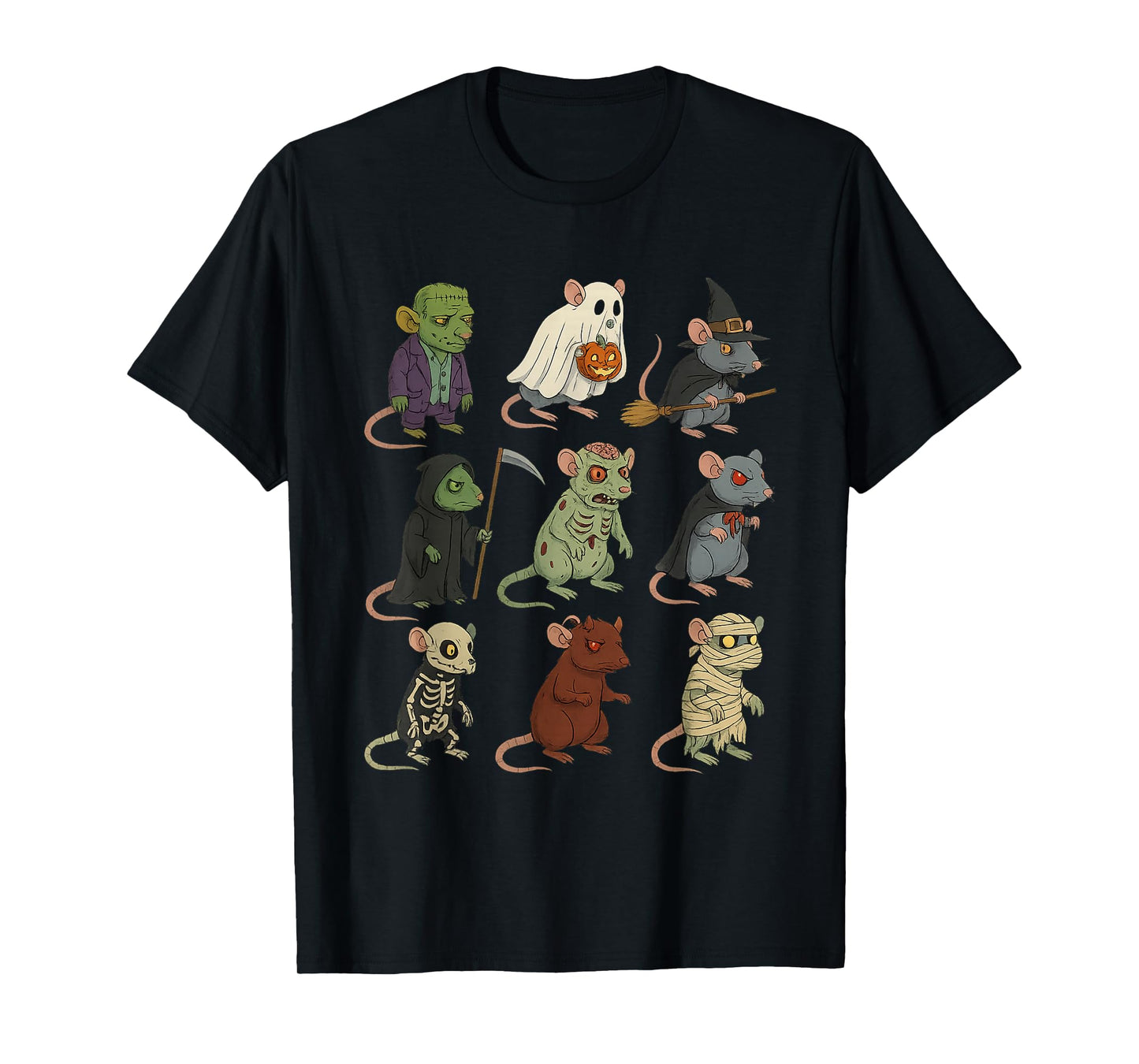 Rat Spooky Witch Boo Zombie Halloween Boys & Girls T-Shirt