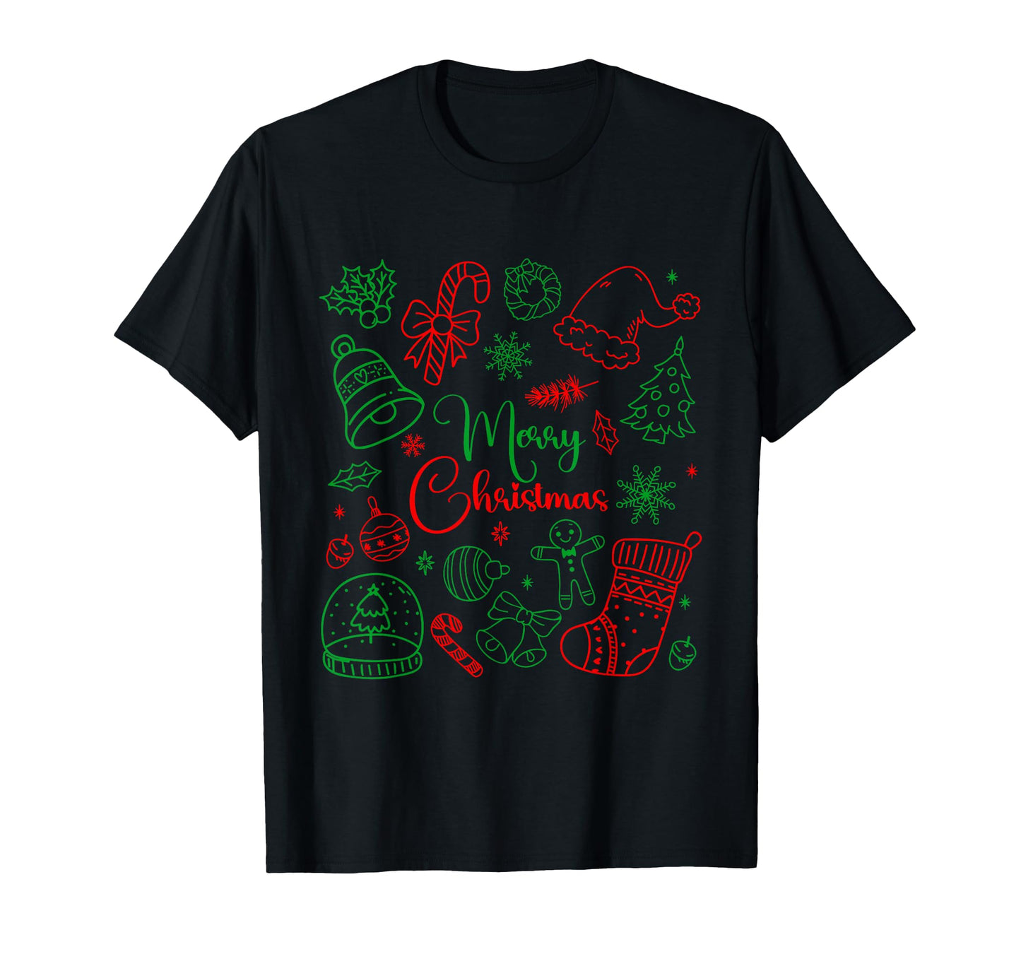 Merry Christmas Bow Santa Xmas Coquette Aesthetic Girl Women T-Shirt
