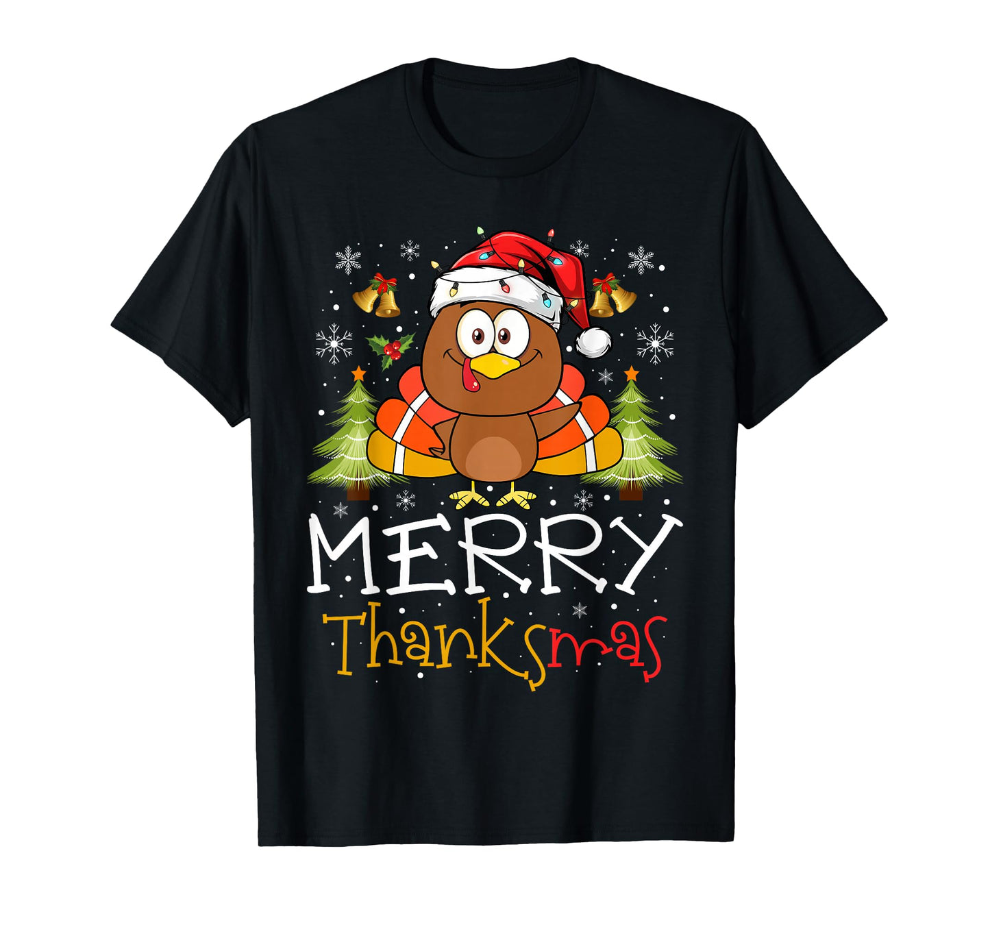 Funny Thanksmas 2025 Merry Thanksmas Thanksgiving Christmas T-Shirt