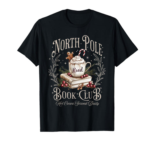 All Booked for Christmas Coquette Xmas Book Club Book Lovers T-Shirt