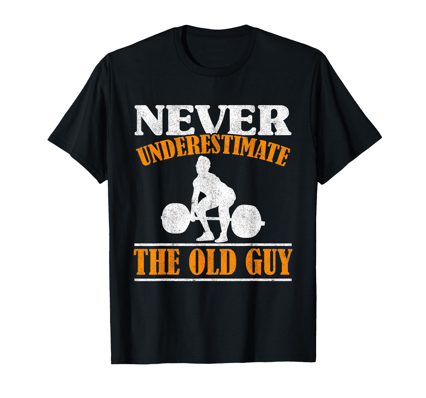 Old Guy Bodybuilding Grandpa Gym Grandfather Weightlifting T-Shirt