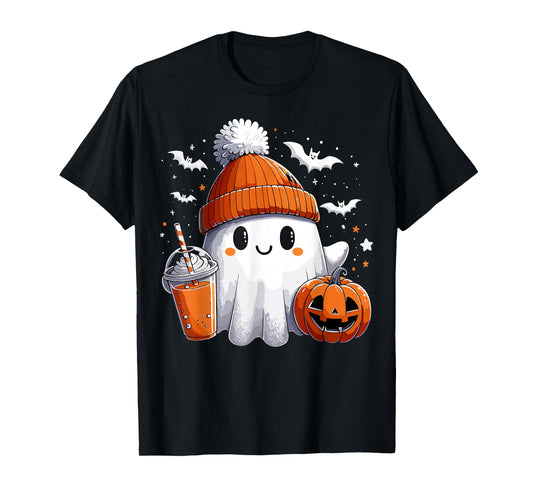 Ghost Drink Halloween Drink Pumpkin T-Shirt
