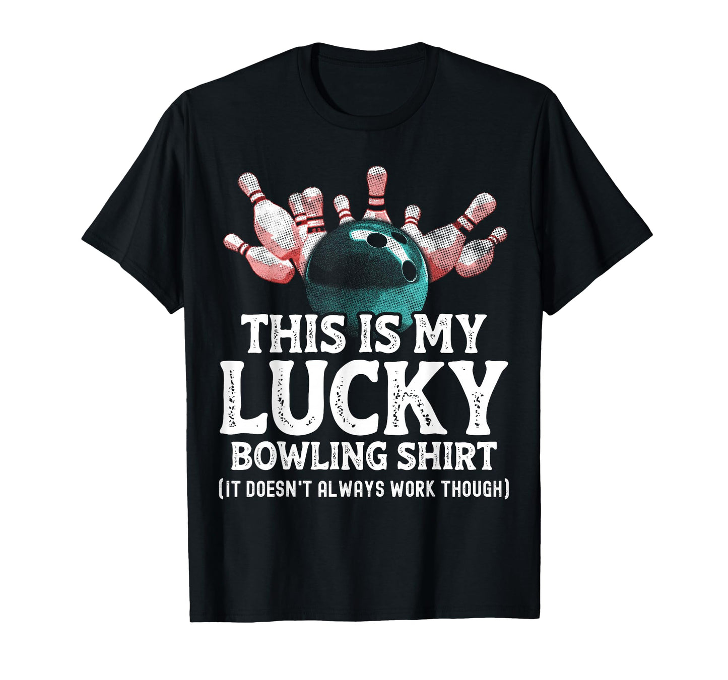 Vintage Funny Bowling Team This is My Lucky Bowling Shirt T-Shirt