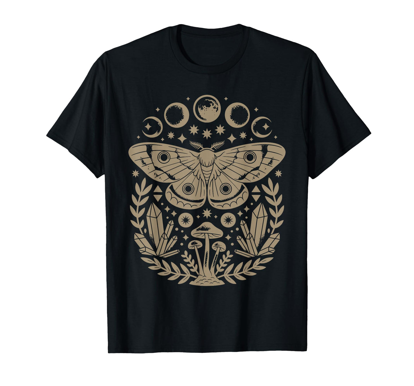 Cute Fairycore Moth Grunge Aesthetic Floral for Girls Women T-Shirt